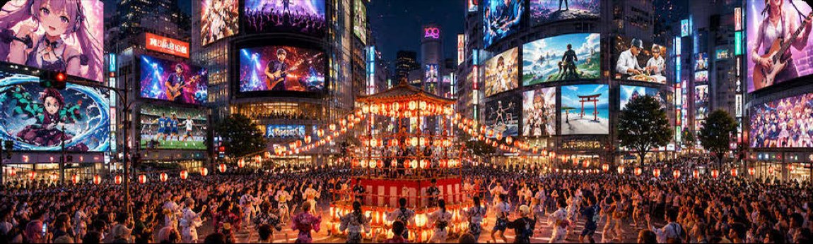 日本の街の夜